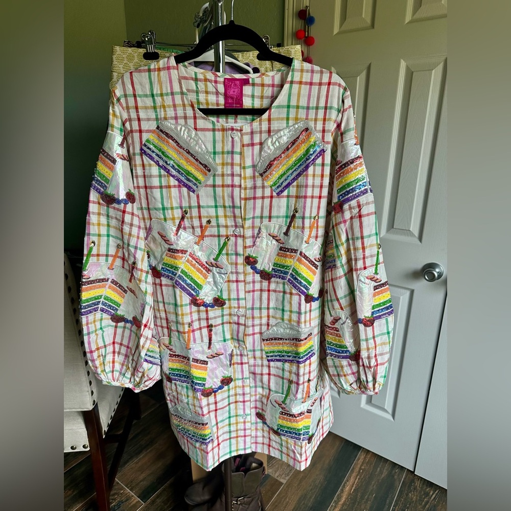 QUEEN OF SPARKLES Rainbow Cake Dress